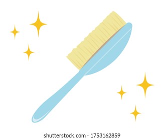Ilustración vectorial de un cepillo de pelo. 