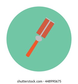 vector illustration of hairbrush icon