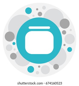 Vector Illustration Of Hairdresser Symbol On Jar Icon. Premium Quality Isolated Cream Box Element In Trendy Flat Style.