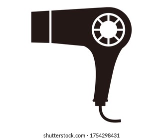 Vector illustration of hairdryer . 