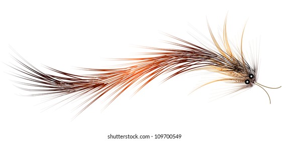 Vector illustration of hairy caterpillar