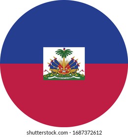 ilustración vectorial de la bandera de Haití