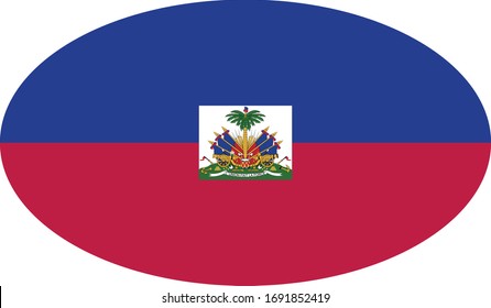 vector illustration of Haiti flag