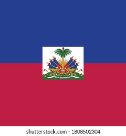 vector illustration of Haiti flag