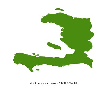 vector illustration of Haiti map