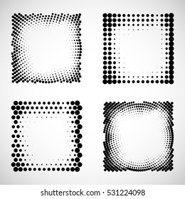Vector illustration. Halftone effect vector background. Vector Halftone Texture