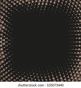 Vector illustration. Halftone effect vector background. 