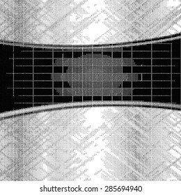 Vector Illustration of Halftone Grange for Design, Website, Background, Banner. Pop Art Dots Element Template for Retro Style Wallpaper. Black and White