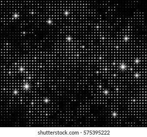 Vector illustration with halftone patterns. Colorful abstract vector background.