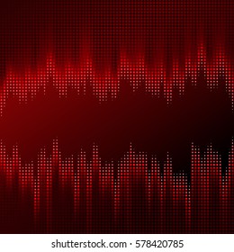 Vector illustration with halftone patterns. Colorful abstract vector background.