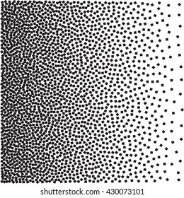 Vector illustration of Halftone squares
