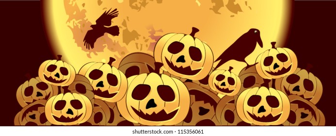 vector illustration  of Halloween