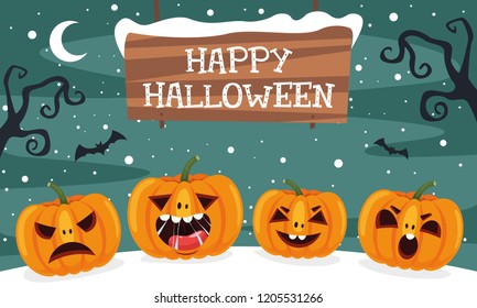 Vector Illustration Of Halloween
