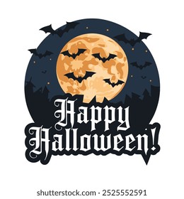 A vector illustration of a halloween