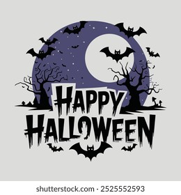 A vector illustration of a halloween