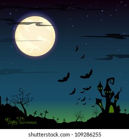 Vector Illustration of a Halloween Background