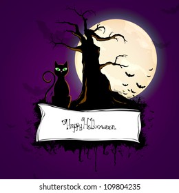 Vector illustration of a halloween background