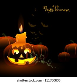 Vector Illustration of a Halloween Background