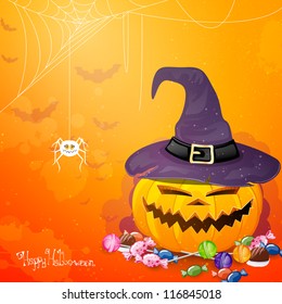 Vector Illustration of a Halloween Background