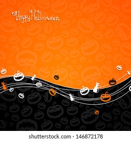 Vector Illustration of a Halloween Background