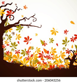 Vector Illustration of a Halloween Background