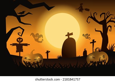 ilustración vectorial del fondo de halloween