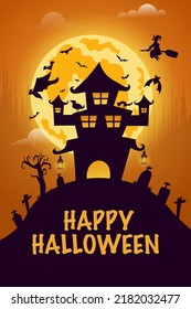 vector illustration of halloween background
