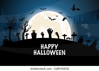 vector illustration of halloween background