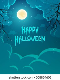 Vector Illustration of a Halloween Background