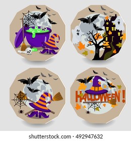 Vector illustration of Halloween background