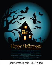 Vector illustration Halloween background