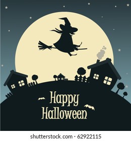 Vector illustration Halloween background for party invitation