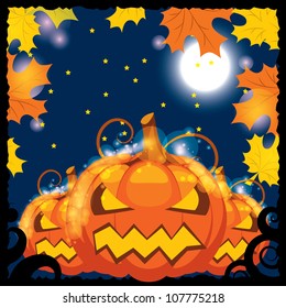 vector illustration of halloween banner