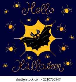 Vector illustration for a Halloween card