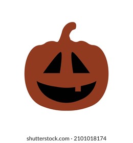 Vector illustration of Halloween cartoon head