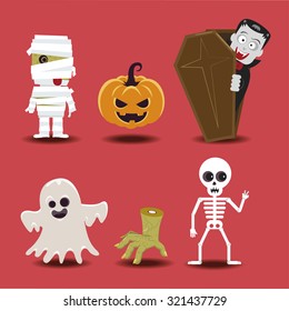 vector illustration of Halloween character