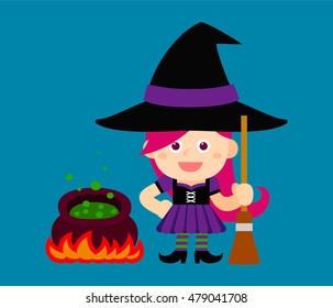 Vector illustration - halloween costume characters