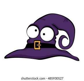 Vector illustration of halloween cute hat