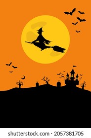 Vector illustration of Halloween day.