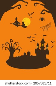 Vector illustration of Halloween day.