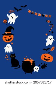 Vector illustration of Halloween day.