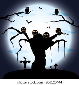 Vector illustration Halloween day