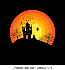 vector illustration of halloween day