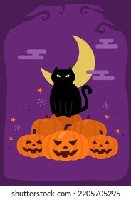 Vector illustration of Halloween day.