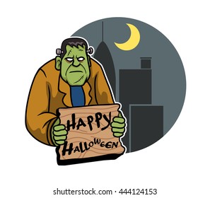 A vector illustration for Halloween day theme