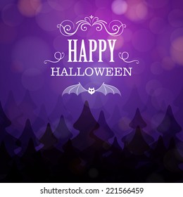 Vector Illustration of a Halloween Design