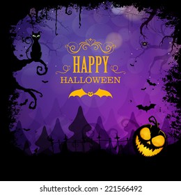 Vector Illustration of a Halloween Design