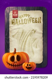Vector illustration. Halloween design template.