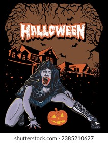 Vektorgrafik von Halloween im Eps-Format