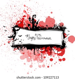 Vector Illustration of a Halloween Frame